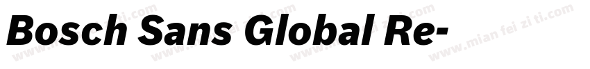 Bosch Sans Global Re字体转换